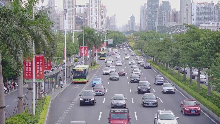 车流延时 下班高峰