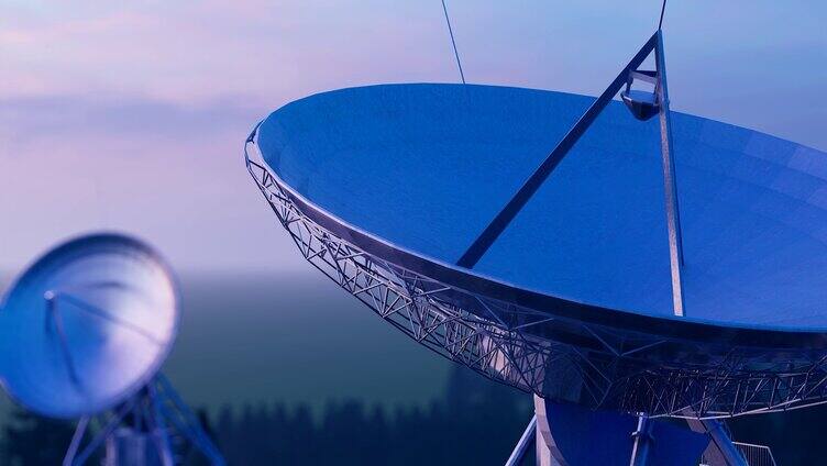 卫星雷达网络通信素材视频