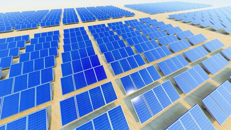 沙漠光伏发电新能源太阳能