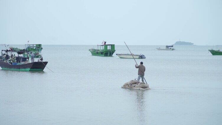 渔民 出海 捕鱼