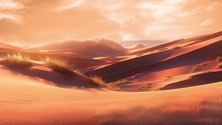 叠山 壮丽沙漠风沙
