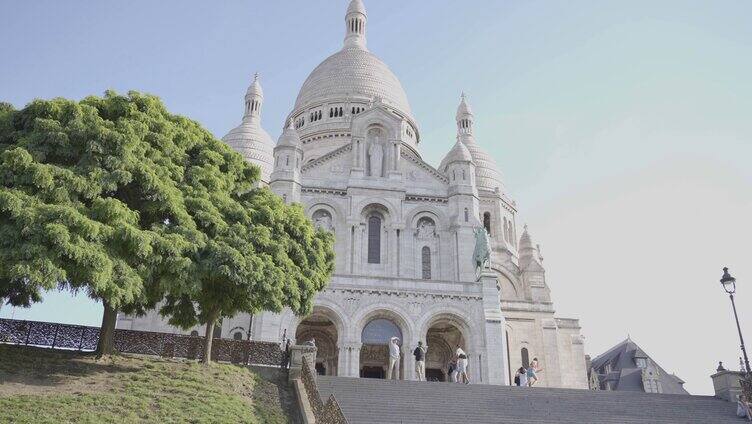 法国巴黎圣心教堂外景