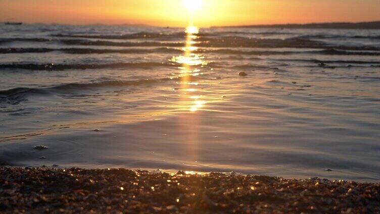 海边落日 夕阳