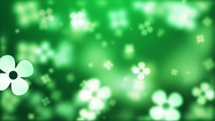 绿色粒子背景