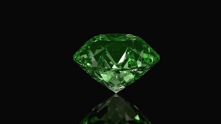 绿色钻石旋转