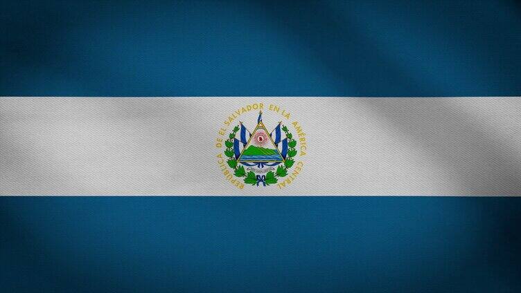 萨尔瓦多国旗飘动视频