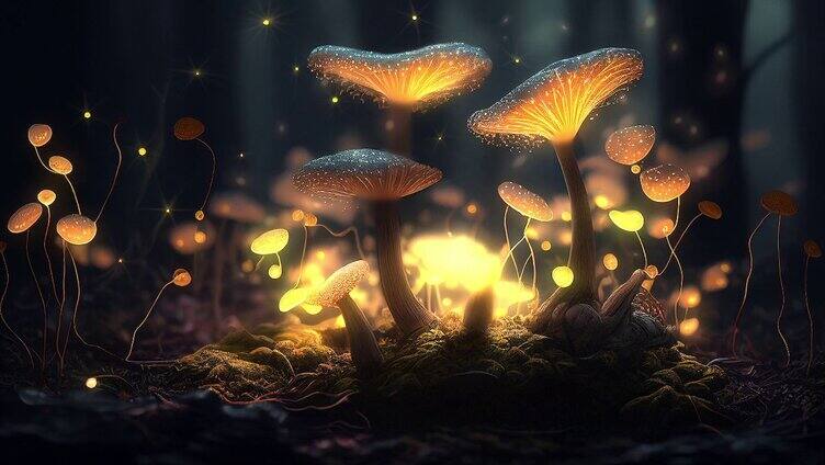 金黄蘑菇魔幻