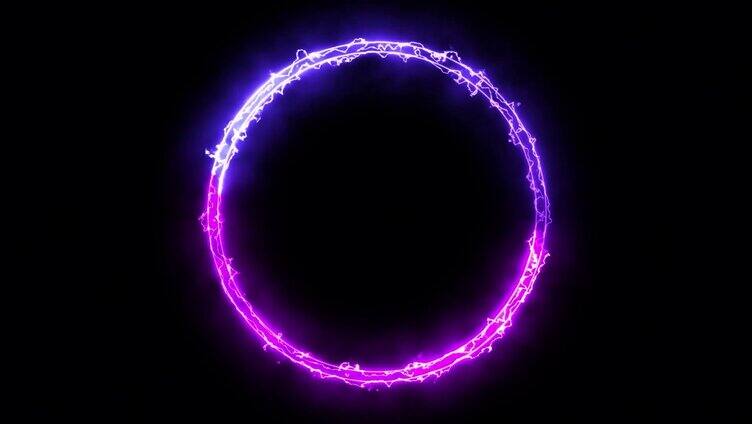舞台背景 紫色旋转圆环