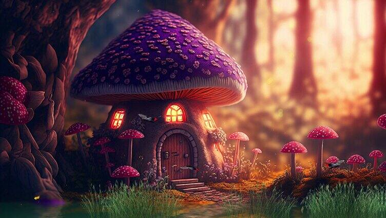 梦幻蘑菇房人间仙境