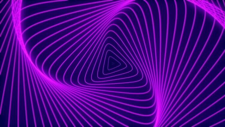 紫色线条转动
