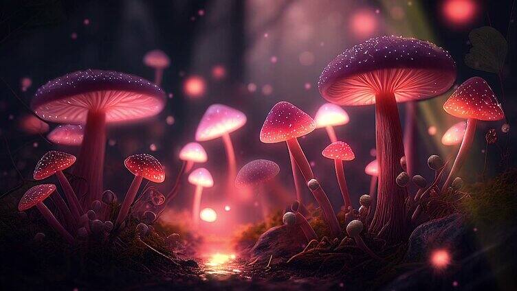 红色蘑菇魔幻
