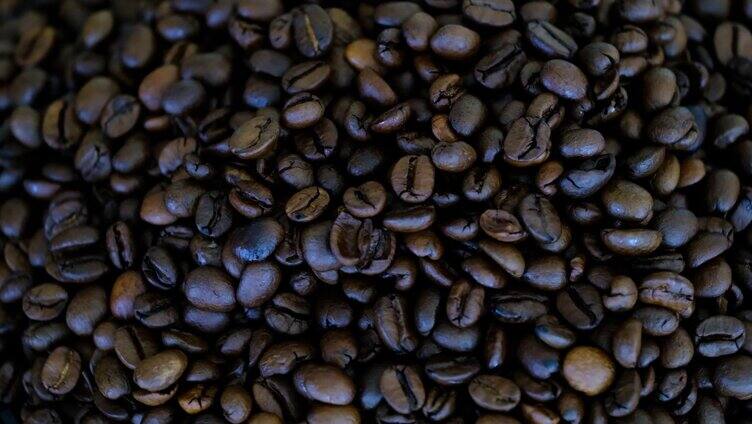 成堆的咖啡豆