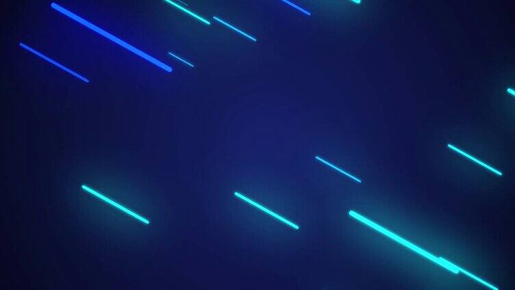 蓝色直线线条流动灯光秀