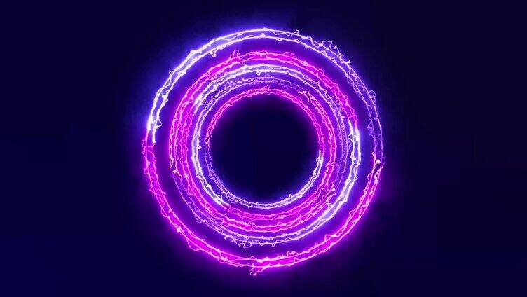 紫色粒子旋转
