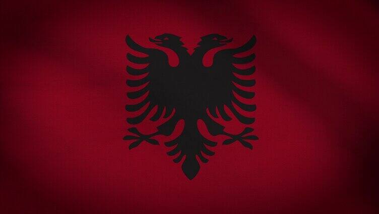 阿尔巴尼亚国旗素材