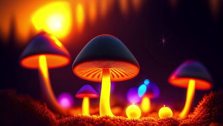梦幻发光蘑菇
