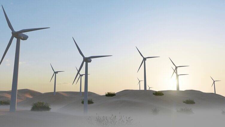 沙漠风力发电