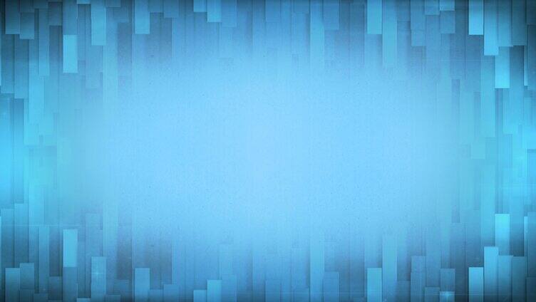 蓝色矩形动态边缘光