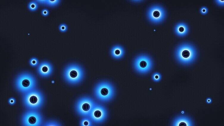 超炫动态粒子 蓝色光点粒子