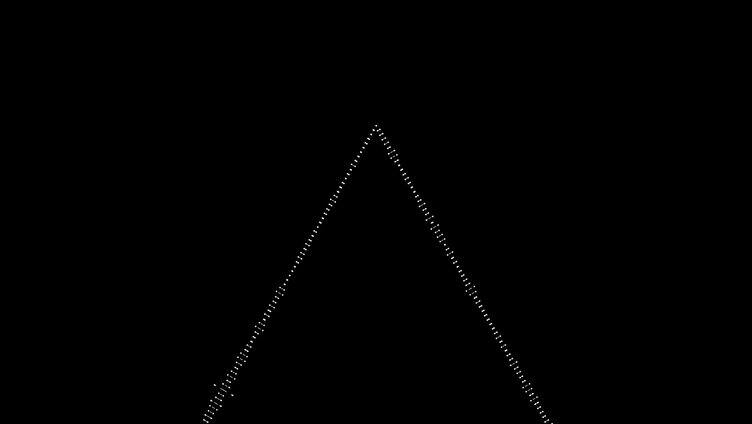 科技元素波形 粒子三角
