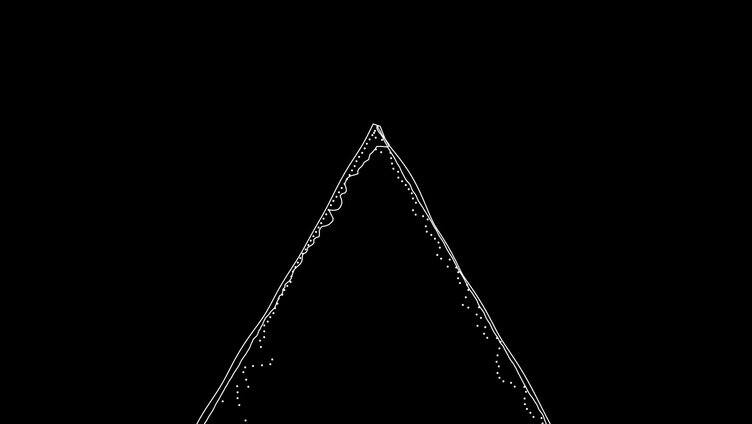 科技元素波形 三角线条
