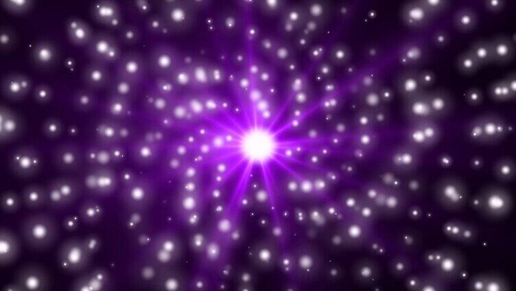 超炫动态粒子 紫色旋转粒子 