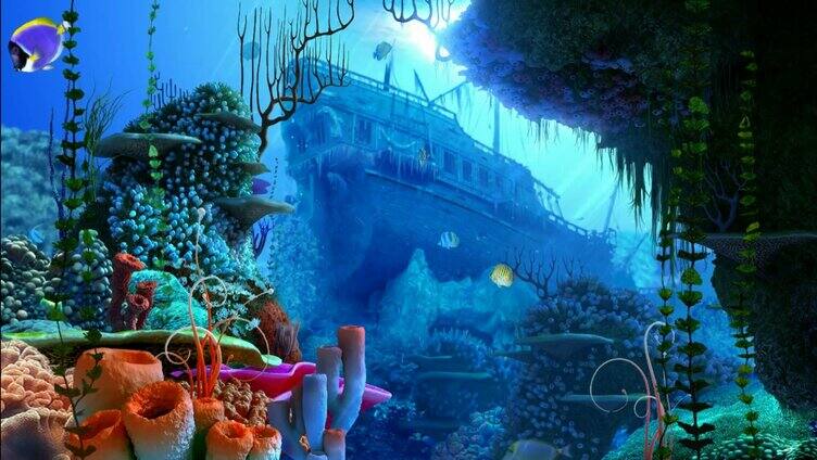 深海海底沉船