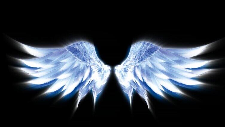 翅膀-蔚蓝天使LED背景