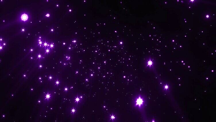 LED背景唯美星空系 紫色梦幻