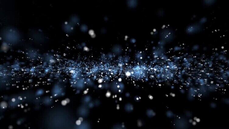 超炫动态粒子 太空蓝色星云粒子