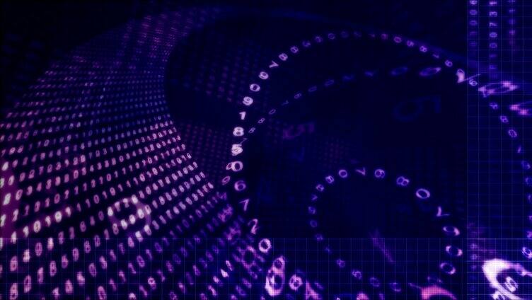 高科技网络类背景 紫色数据