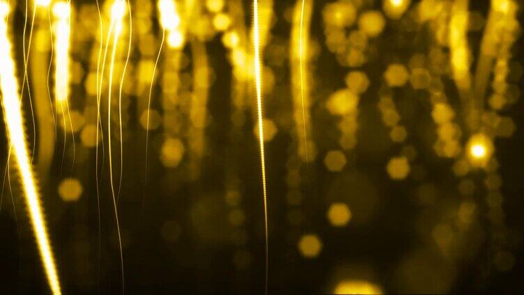 金色炫酷粒子 金色粒子光线