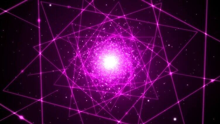 激光几何图形紫色
