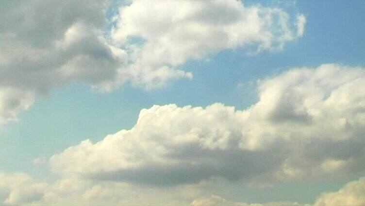 蓝天白云自然变化运动实拍