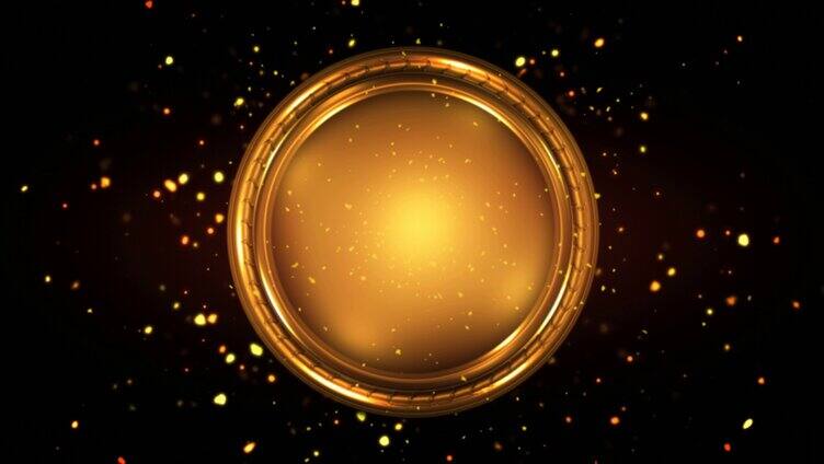 超炫动态粒子 青铜盘金盘粒子场景