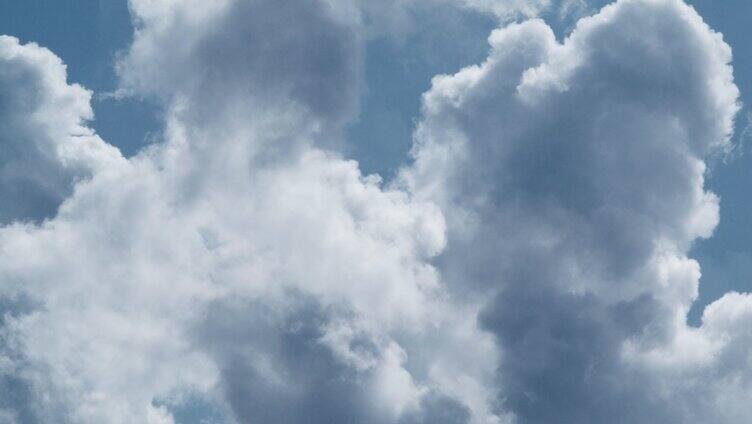 蓝天白云自然运动实拍