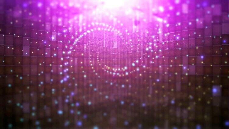 超炫动态粒子 紫色粒子旋转