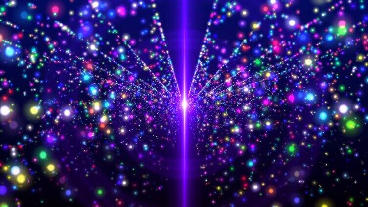 超炫动态粒子 紫色绚丽粒子