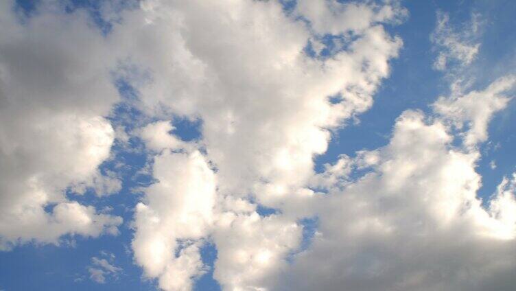 天空中云朵运动实拍