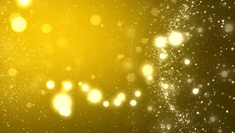 金色炫酷粒子 金色光点粒子