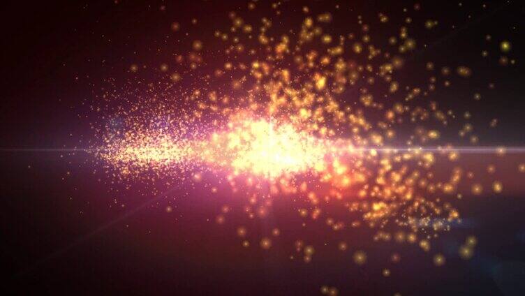 超炫动态粒子 金色4K粒子