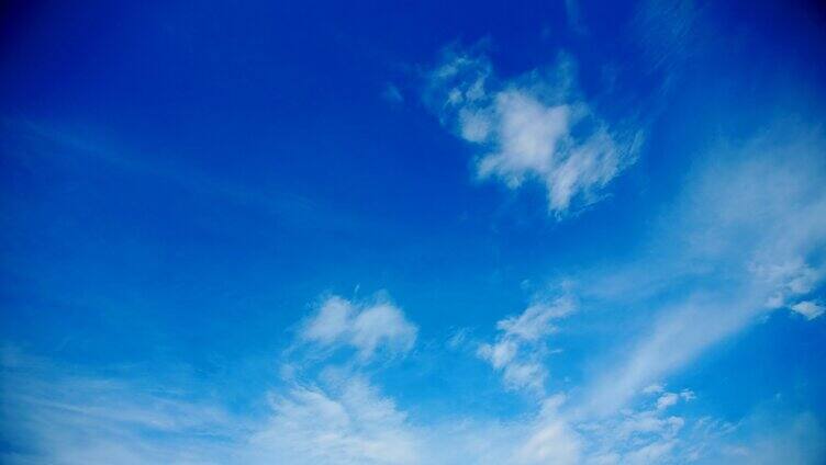 蓝天白云非自然运动实拍