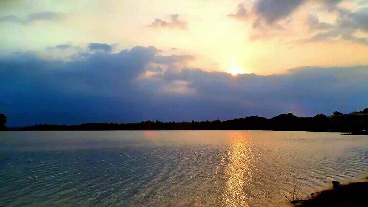 海南儋州云月湖延时摄影