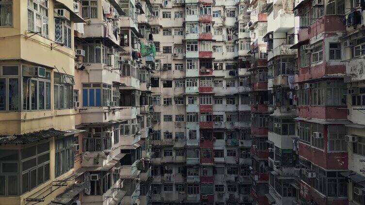 香港高层公寓低角度