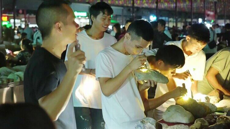 瑞丽全景素材 弄莫湖 总佛寺 德龙夜市