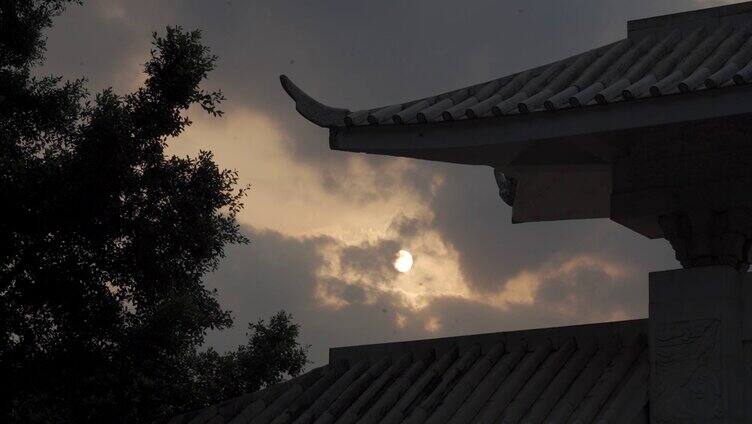 傍晚的天空 日落 夕阳