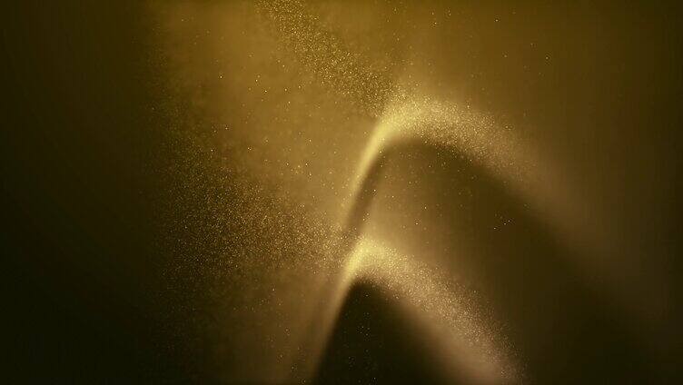 金色粒子分散