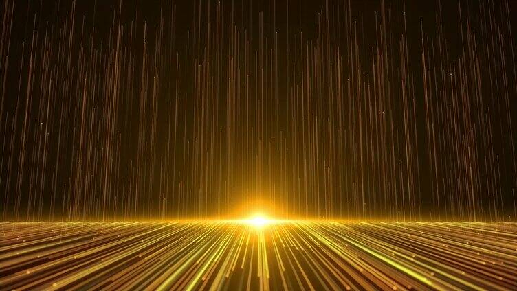 金色粒子闪光分散