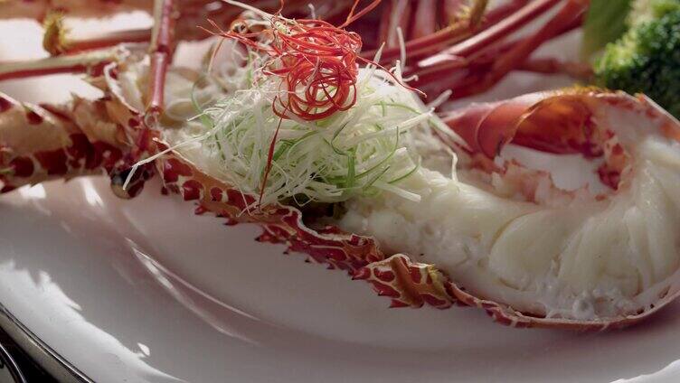 高清4K美食海鲜澳龙波龙大龙虾