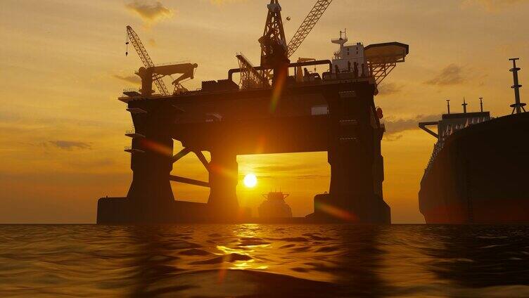 海上钻井平台油气勘探和能源开采